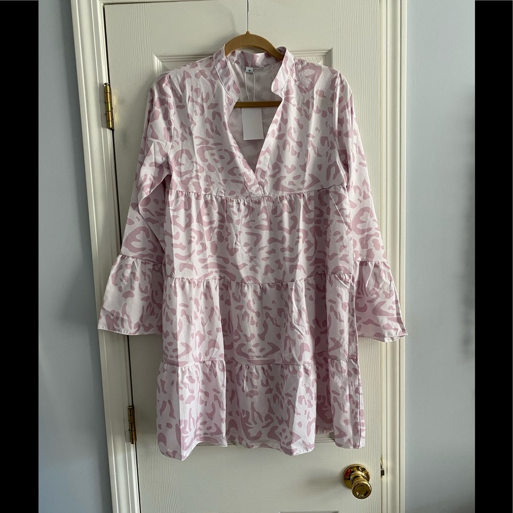 Burora Jungle Kitty Pink Leopard Print Dress